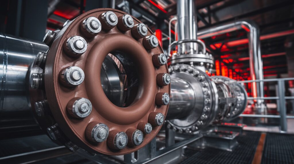 Nitrile NBR O-ring seals seated in a precision-machined hydraulic valve block