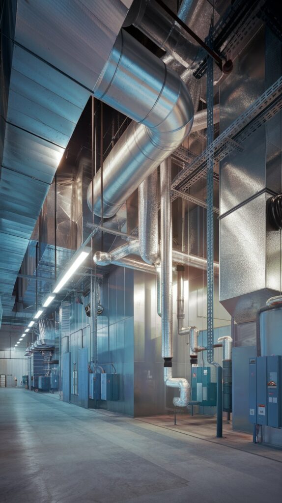 EPDM Rubber used in a HVAC plant room 