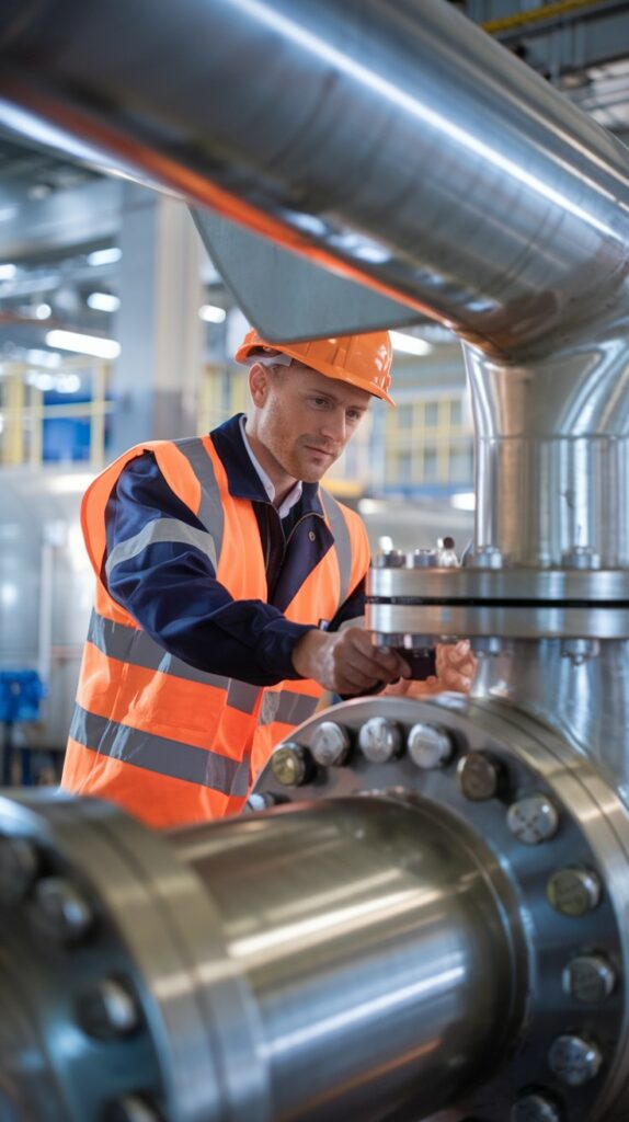 Maintenance Engineer inspecting Rubber Gasket from Delta Rubber 