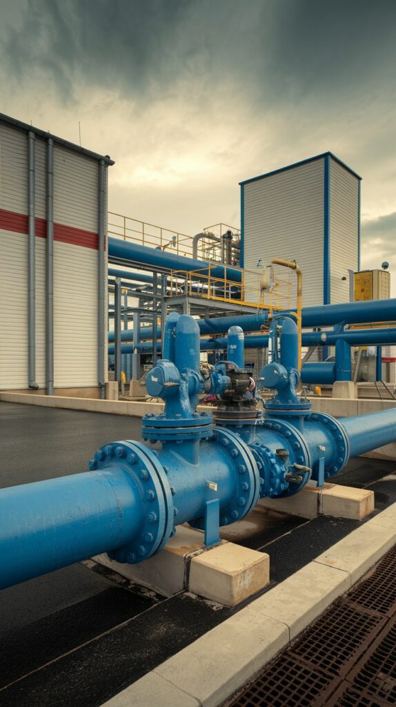 EPDM rubber used in a water treatment facility